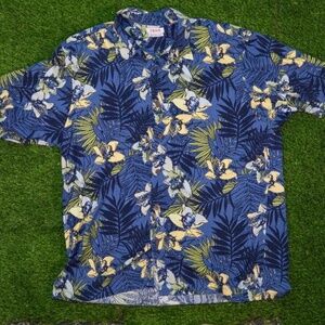 Rare Vintage Izod Hawaiian Button Down